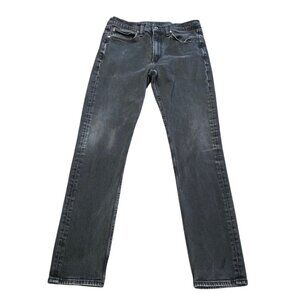 Rag & Bone Men's 32x32 (31x31 actual) Fit 2 Slim Jean Faded Black Skinny Stretch